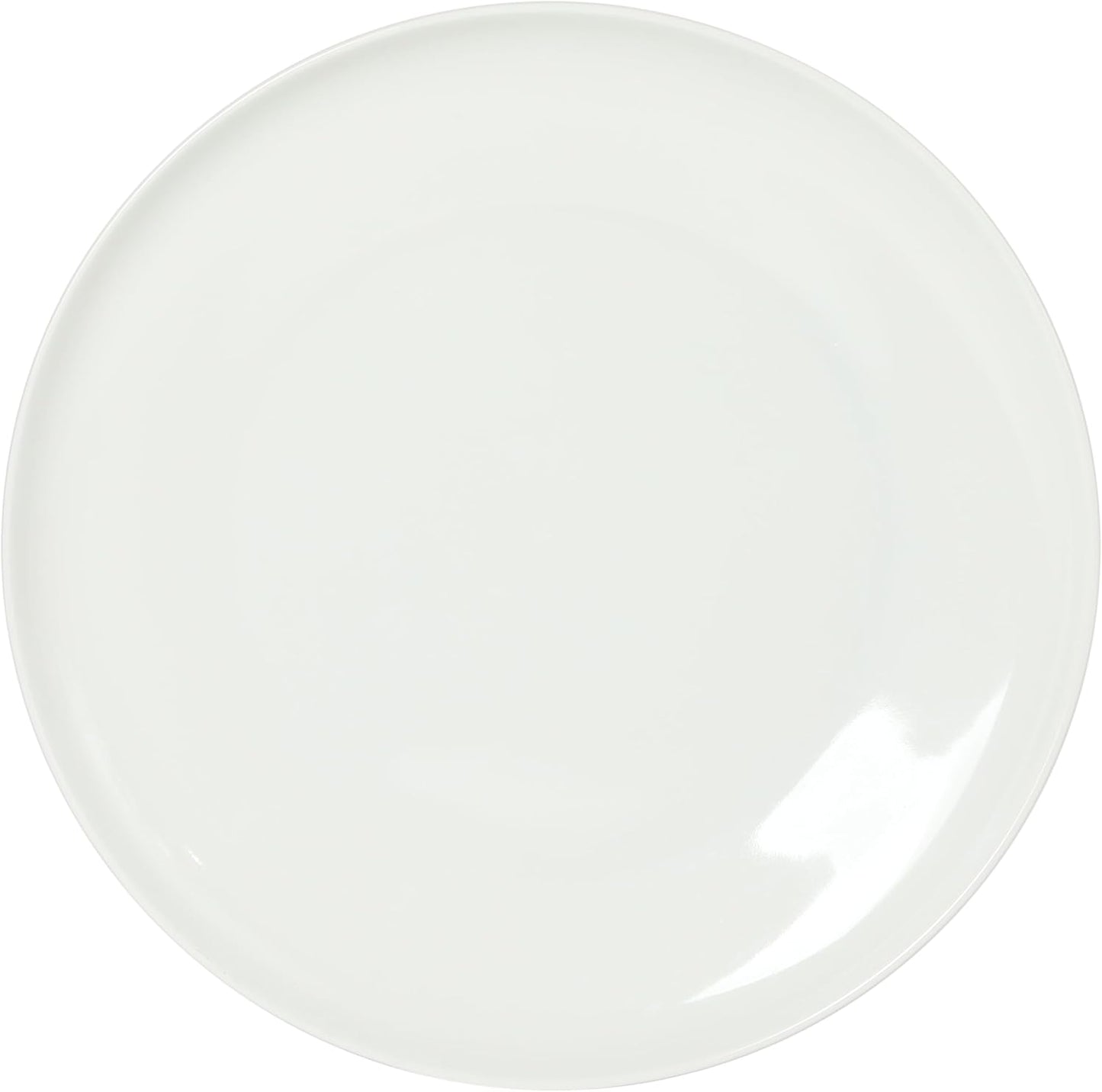 Gibson Home Havenstone 12-Piece Porcelain Dinnerware Set – Dinner Plates, Salad Plates & Bowls, Classic White Everyday Dish Set for Home, Kitchen, Microwave & Dishwasher Safe