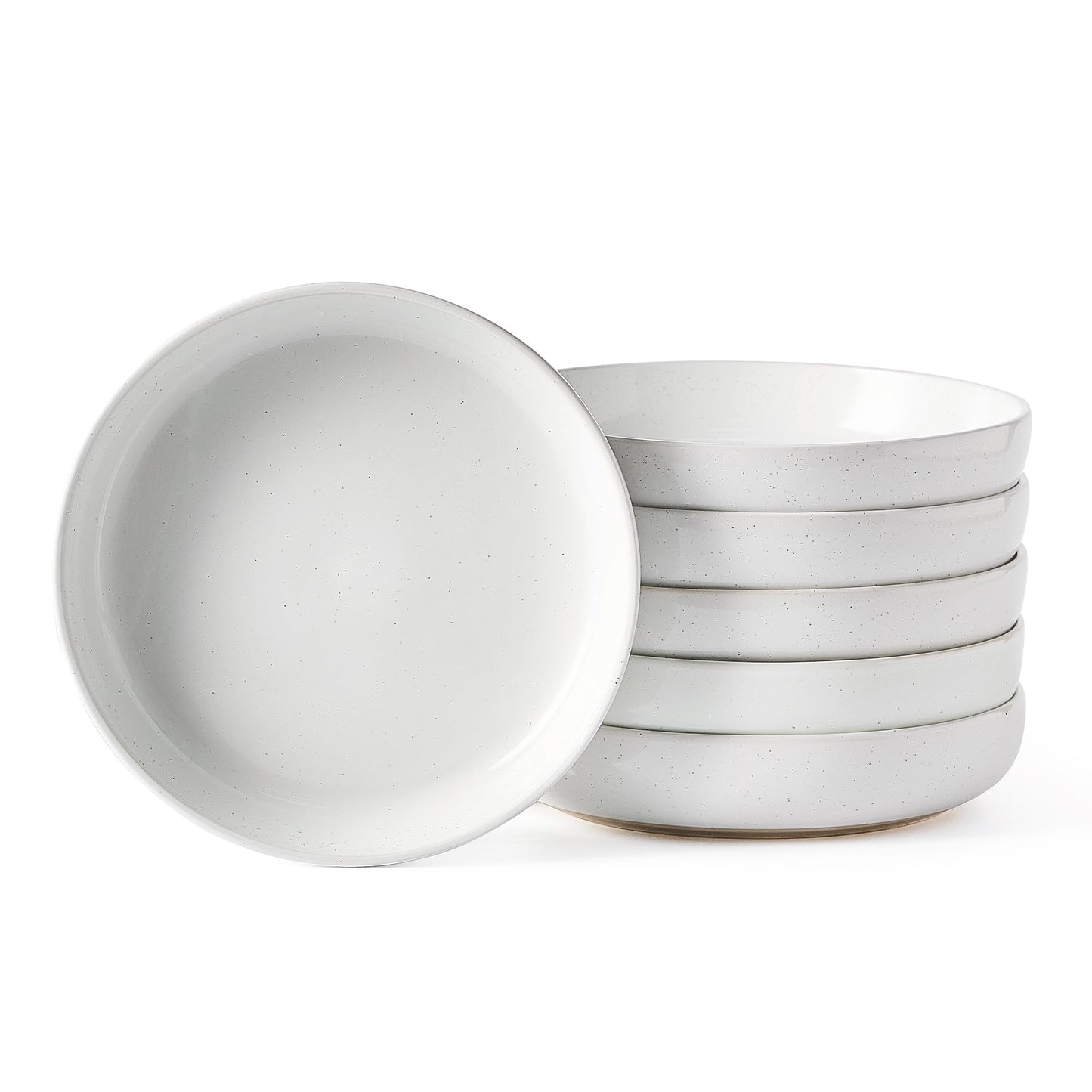 famiware Milkyway 33 oz Bowl Set, Pasta Bowls Set of 4, Salad Bowls Perfect for Your Friend for Housewarming, Thanksgiving, Christmas, White