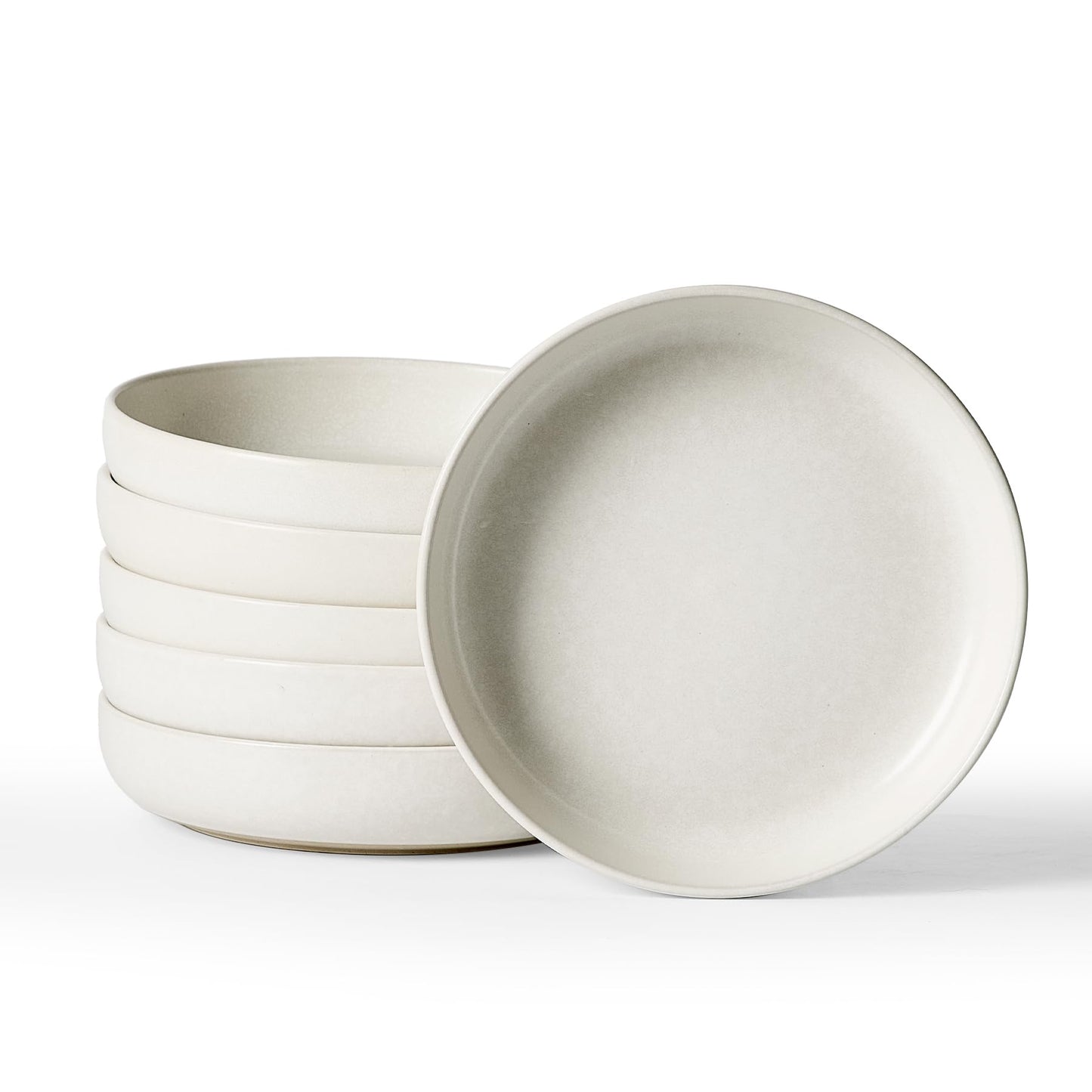 famiware Milkyway 33 oz Bowl Set, Pasta Bowls Set of 4, Salad Bowls Perfect for Your Friend for Housewarming, Thanksgiving, Christmas, White