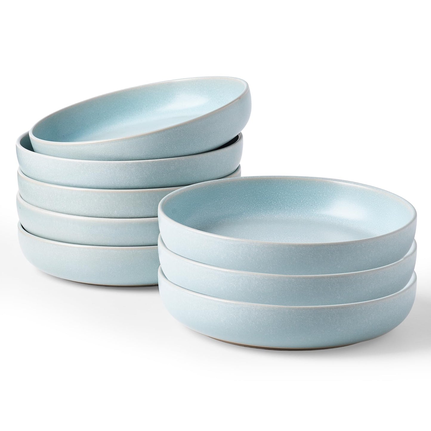 famiware Milkyway 33 oz Bowl Set, Pasta Bowls Set of 4, Salad Bowls Perfect for Your Friend for Housewarming, Thanksgiving, Christmas, White