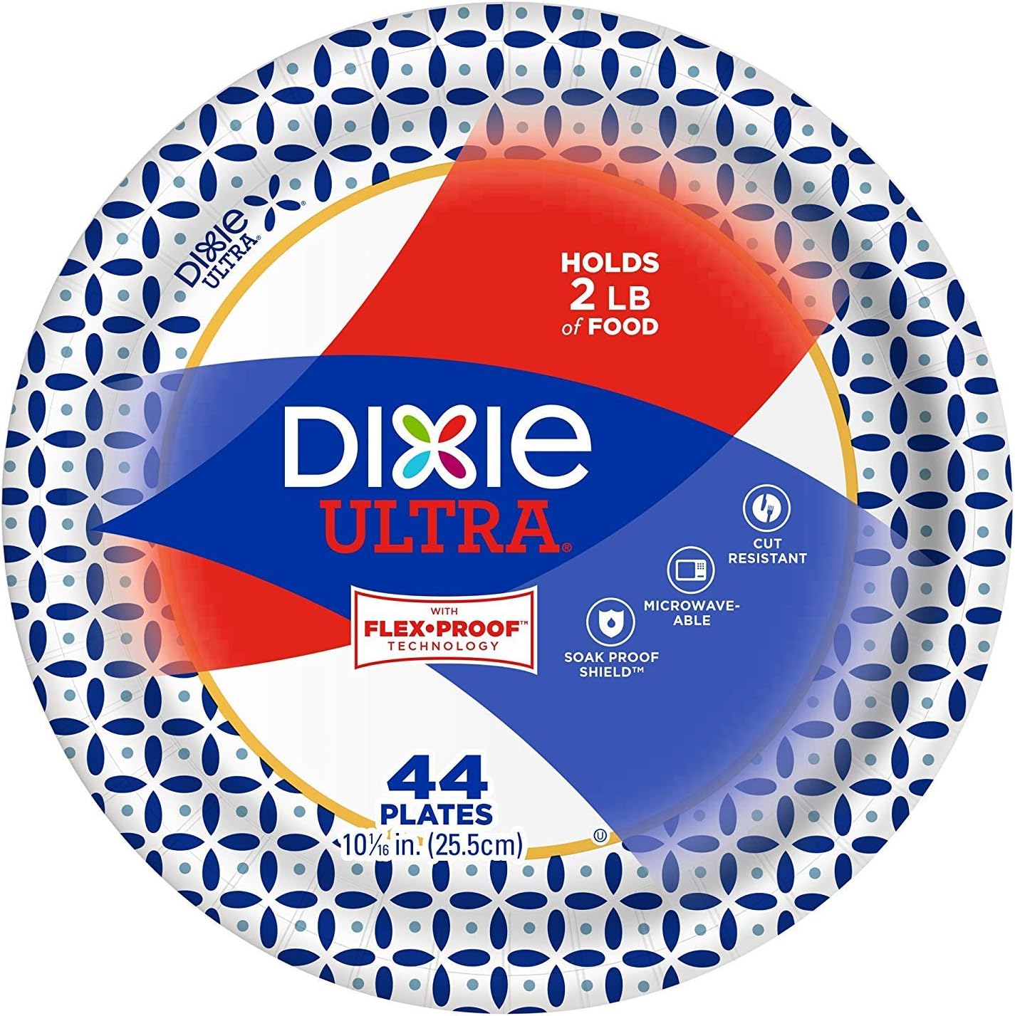Dixie Ultra Heavy Duty Paper Plate & Bowl Bundle - Large Plates (44), Small Plates (44), Bowls (28)