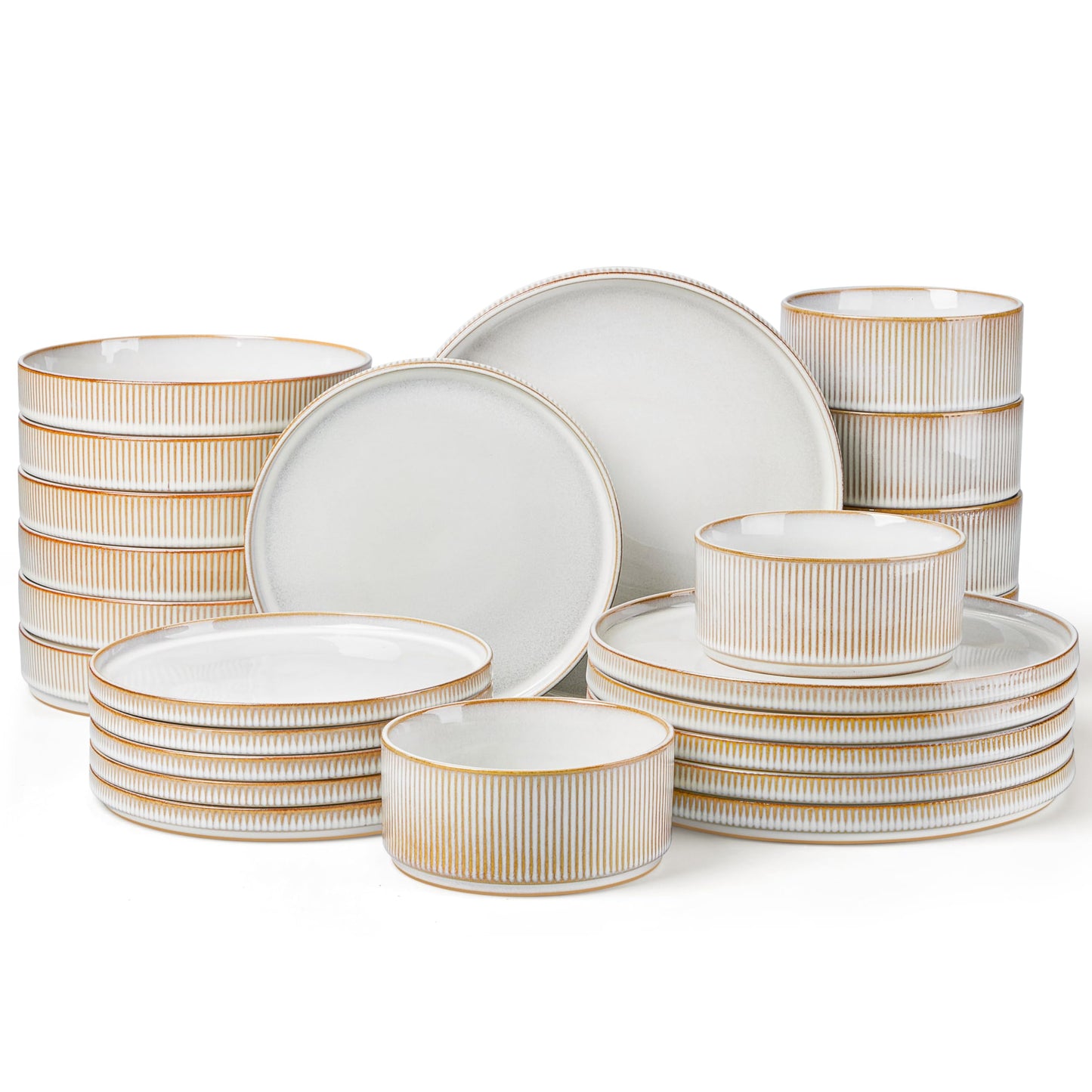 LIANYU 12 Piece Porcelain Dinnerware Sets for 4, Ceramic Durable Plates and Bowls, Chip and Scratch Resistant Dishware Dishes Set, Dishwasher & Microwave Safe Stoneware Set, Black Onyx